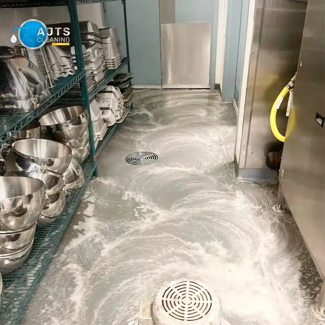 Floor deep cleaning of restaurants